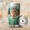 Guitar Bear Camping Camfire Tumbler 2023 Nearkii