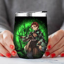 Tanjiro Moonlight Love You To Moon And Back Premium Wine Tumbler Nearkii