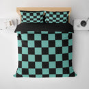 Tanjiro Kamado Classic Green Demon Slayer Kimetsu No Yaiba Bedding Set Duvet Cover And 2 Pillowcases Nearkii
