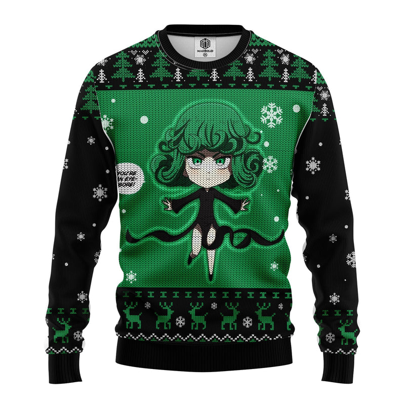 Tatsumaki One Punch Man Anime Ugly Christmas Sweater Nearkii