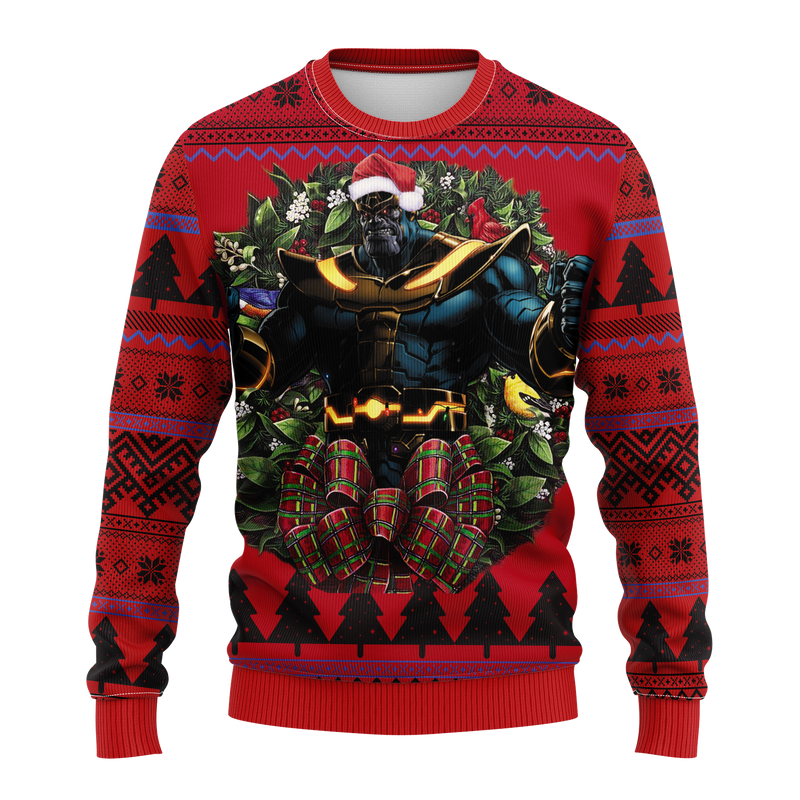 Thanos Noel Mc Ugly Christmas Sweater Thanksgiving Gift Nearkii