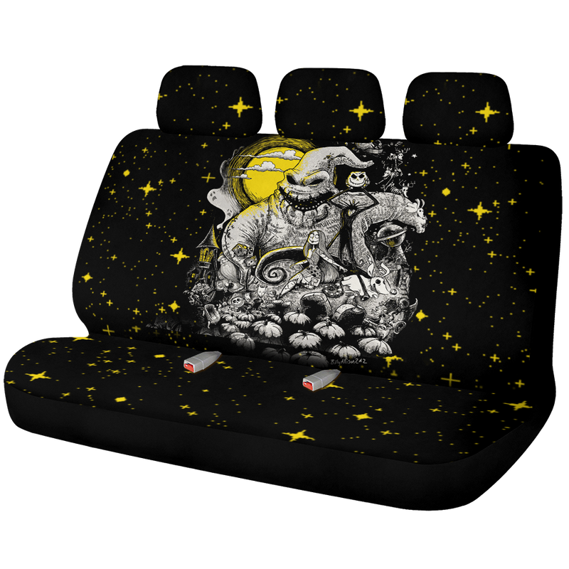 The Nightmare Before Christmas Sky Car Back Seat Cover Decor Protectors Nearkii