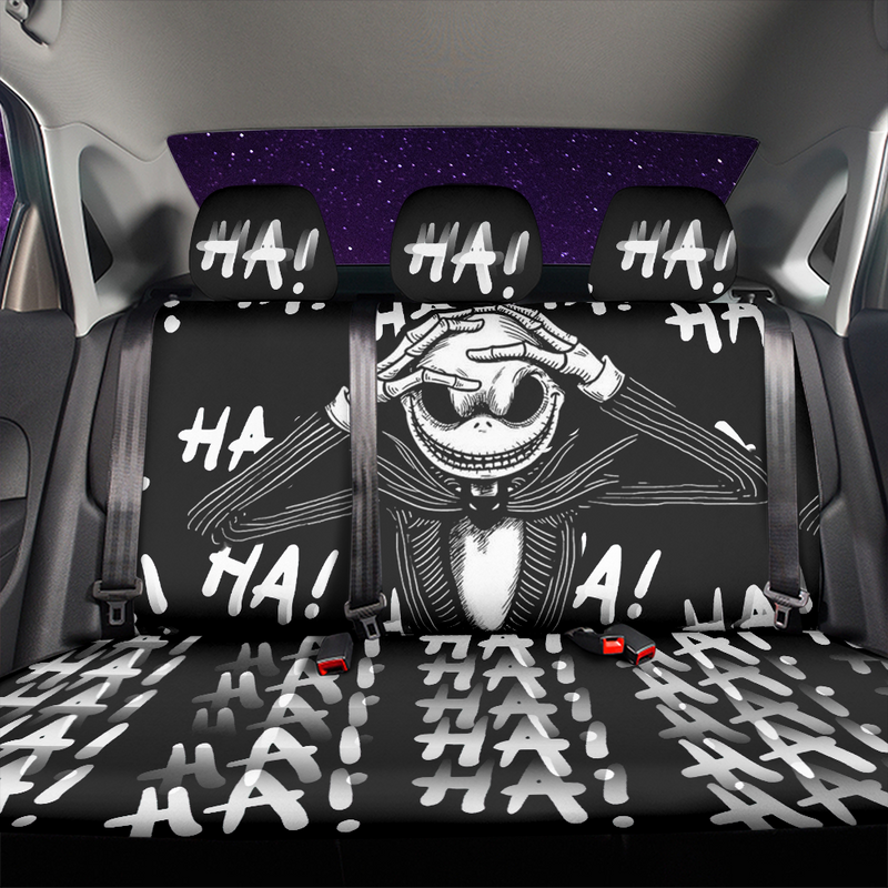 The Nightmare Before Christmas Jack Haha Car Back Seat Covers Decor Protectors Nearkii