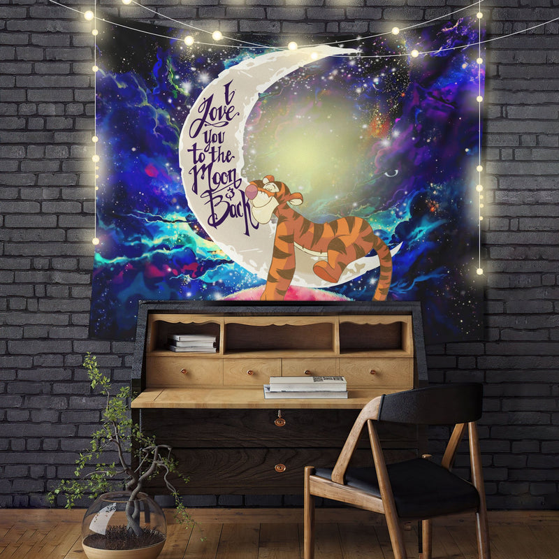Tiger Moon And Back Tapestry Room Decor Nearkii