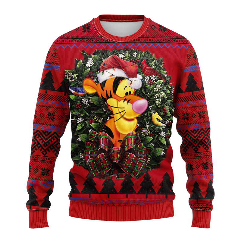 Tiger Pooh Noel Mc Ugly Christmas Sweater Ugly Christmas Sweater Thanksgiving Gift Nearkii