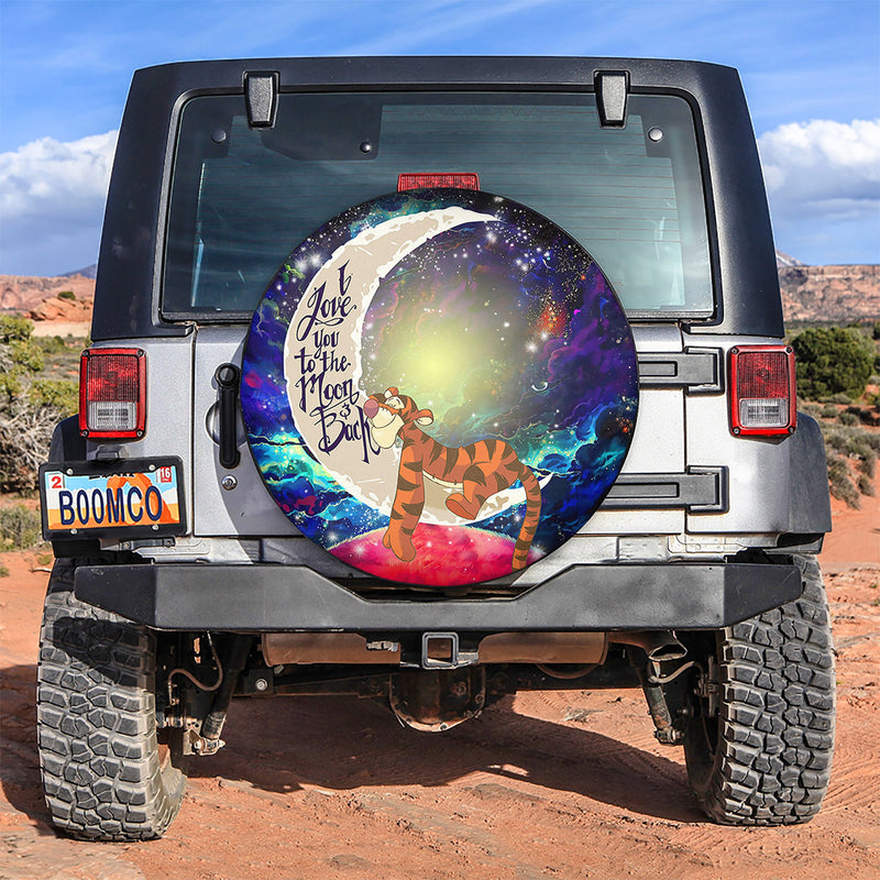 Tiger Winnie The Pooh Love You To The Moon Galaxy Spare Tire Covers Gift For Campers Nearkii