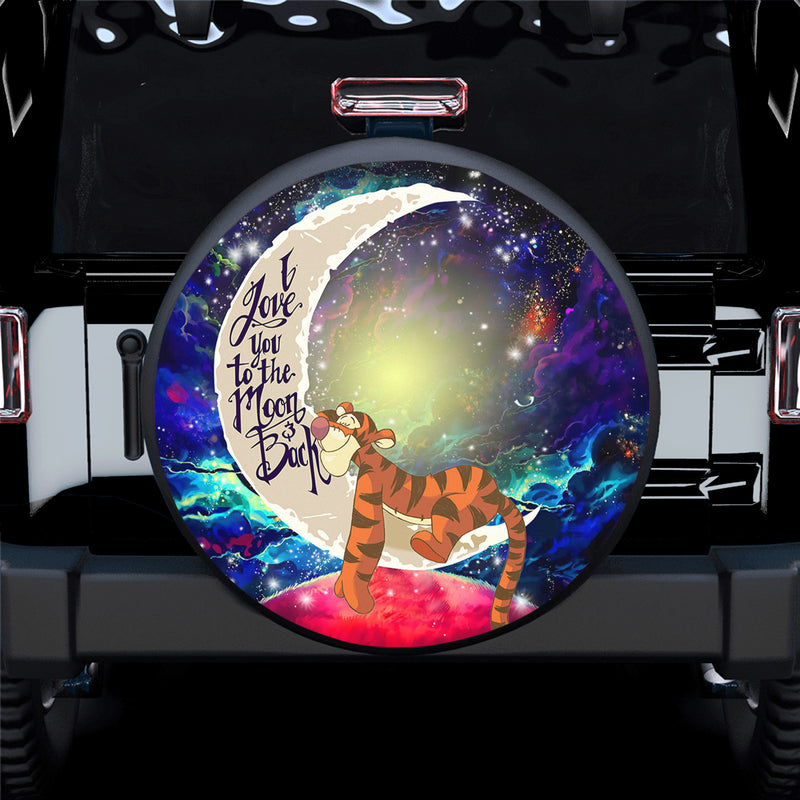 Tiger Winnie The Pooh Love You To The Moon Galaxy Spare Tire Covers Gift For Campers Nearkii