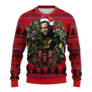Tom Hiddleston Loki Avengers Noel Mc Ugly Christmas Sweater Thanksgiving Gift