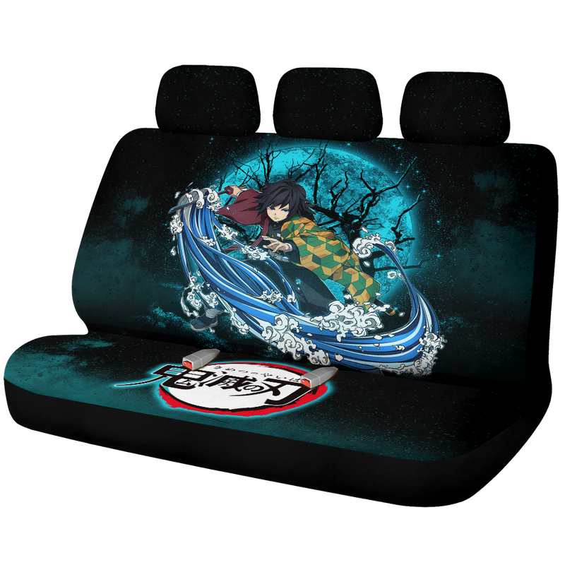 Tomioka Giyuu Demon Slayer Anime Moonlight Galaxy Premium Custom Car Back Seat Covers Decor Protectors Nearkii