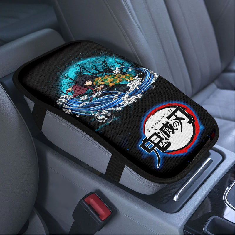 Tomioka Giyuu Moonlight Premium Custom Armrest Center Console Cover Car Accessories Nearkii