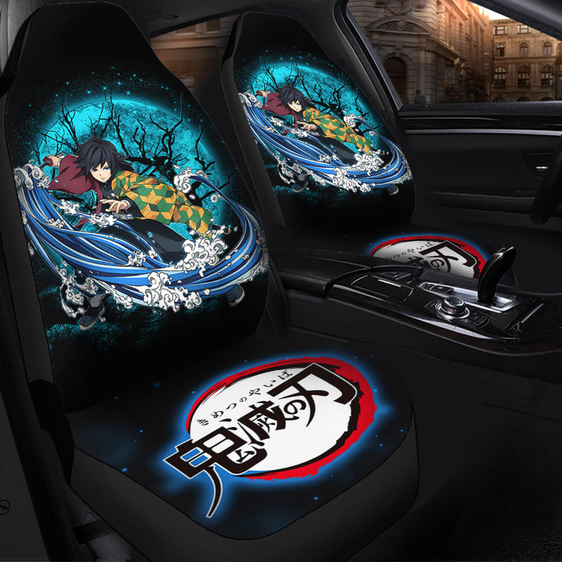 Tomioka Giyuu Demon Slayer Moonlight Premium Custom Car Seat Covers Decor Protectors Nearkii