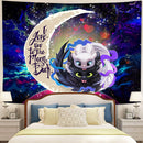 Toothless And Light Fury How To Train Your Dragon Love You To The Moon Galaxy Tapestry Room Decor Nearkii