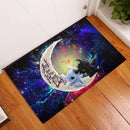 Toothless Light Fury Night Fury Love You To The Moon Galaxy Back Doormat Home Decor Nearkii