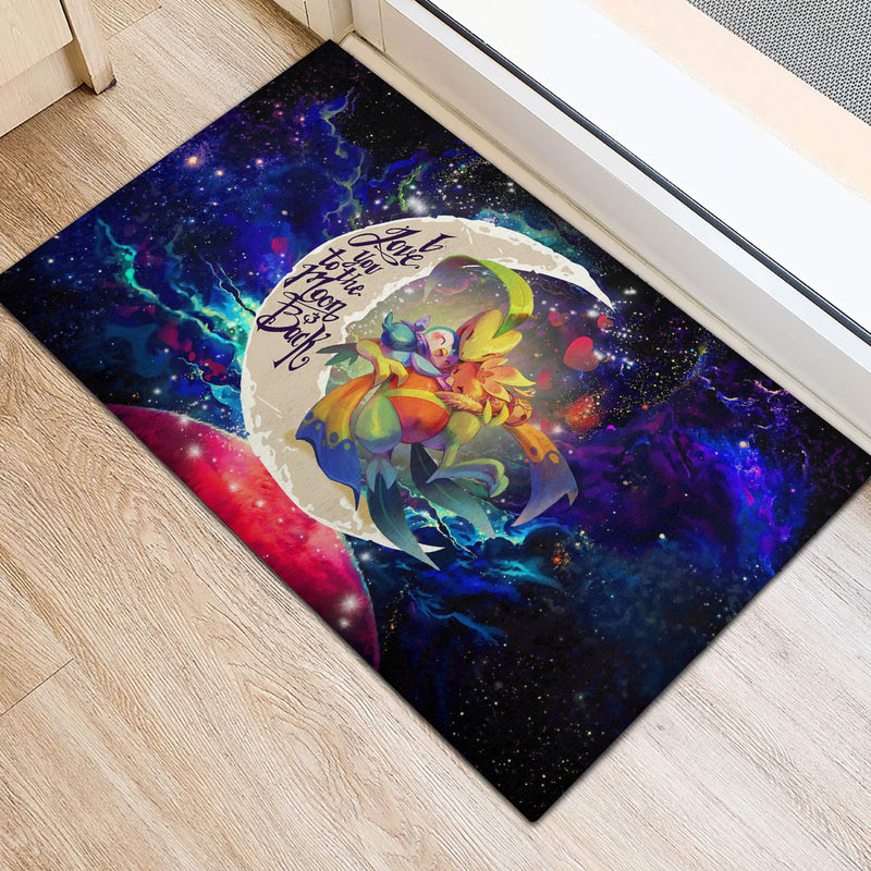 Torchic Grovyle Piplup Pokemon Love You To The Moon Galaxy Doormat Home Decor Nearkii