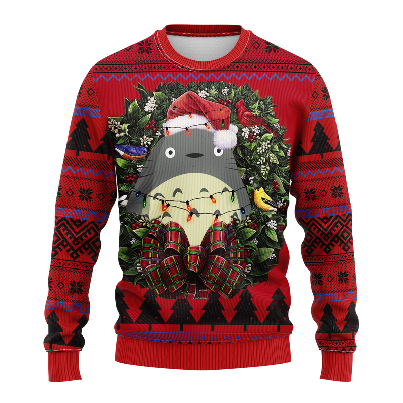 Totoro Noel 1 Mc Ugly Christmas Sweater Thanksgiving Gift Nearkii