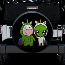 Unicorn Alien Chibi Cute Jeep Car Spare Tire Covers Gift For Campers Nearkii