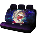 Unicorn Deadpool And Spiderman Avenger Love You To The Moon Galaxy Premium Custom Car Back Seat Covers Decor Protectors Nearkii