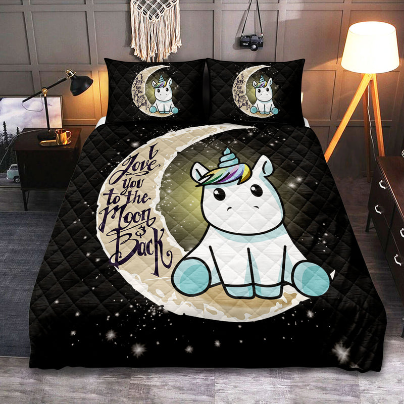 Unicorn To The Moon Quilt Bed Sets Nearkii