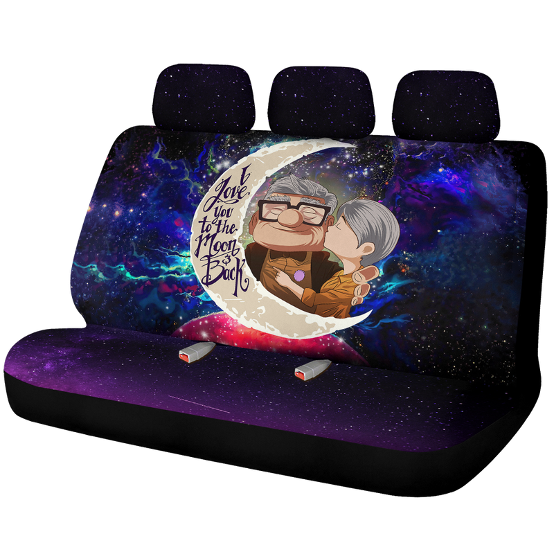 Up Couple Love You To The Moon Galaxy Premium Custom Car Back Seat Covers Decor Protectors Nearkii