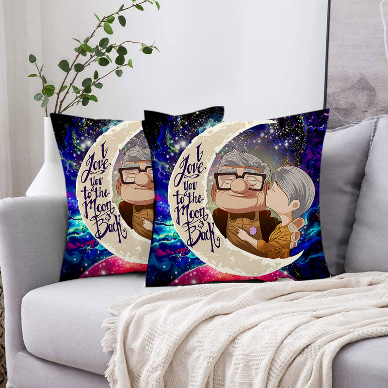 Up Couple Love You To The Moon Galaxy Pillowcase Room Decor Nearkii