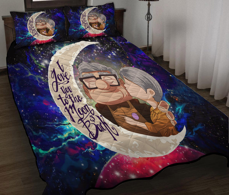 Up Couple Love You To The Moon Galaxy Quilt Bed Sets Nearkii