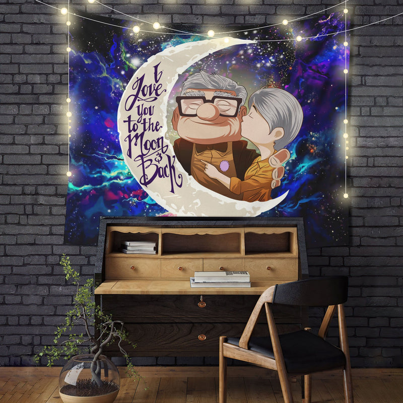 Up Movie Couple Love Moon And Back Tapestry Room Decor Nearkii