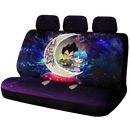 Vegeta And Bulma Dragon Ball Love You To The Moon Galaxy Car Back Seat Covers Decor Protectors Nearkii