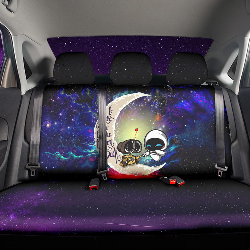 Wall - E Couple Love You To The Moon Galaxy Premium Custom Car Back Seat Covers Decor Protectors Nearkii