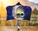 Wall - E Couple Love You To The Moon Galaxy Economy Hooded Blanket Nearkii