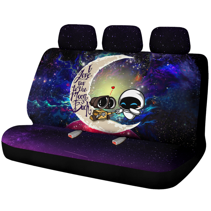 Wall - E Couple Love You To The Moon Galaxy Premium Custom Car Back Seat Covers Decor Protectors Nearkii