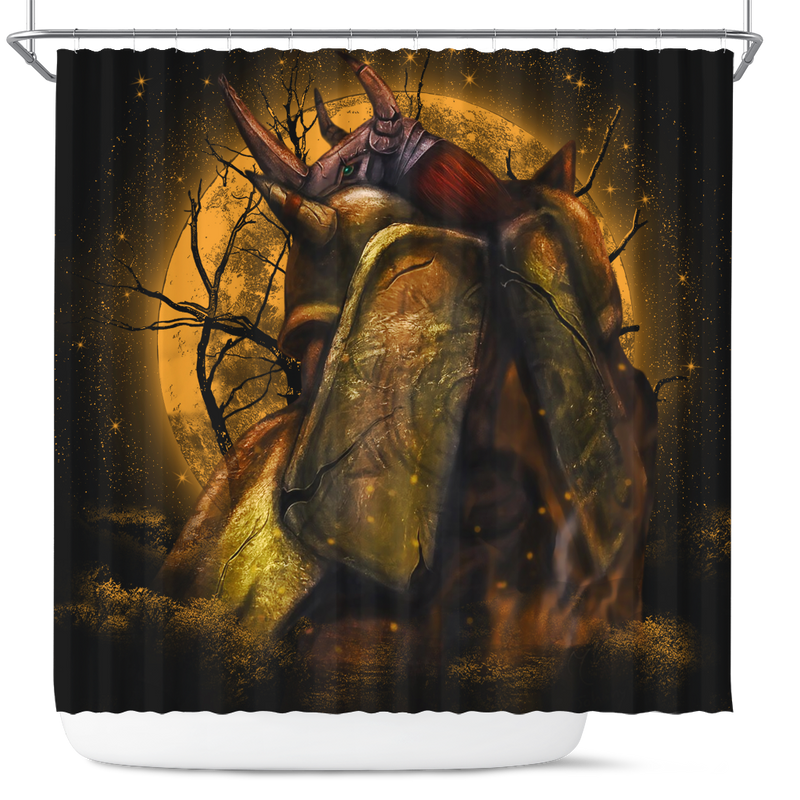 Wargreymon Digimon Moonlight Shower Curtain Nearkii