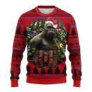 Western Gorilla King Kong Godzilla Noel Mc Ugly Christmas Sweater Thanksgiving Gift Nearkii
