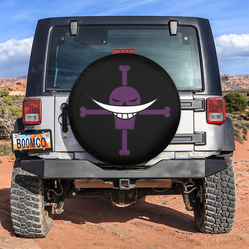 Whitebeard Pirates Flag Custom One Piece Anime Car Spare Tire Gift For Campers Nearkii