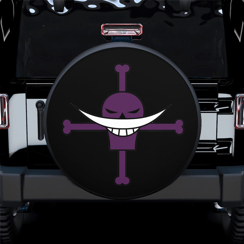 Whitebeard Pirates Flag Custom One Piece Anime Car Spare Tire Gift For Campers Nearkii