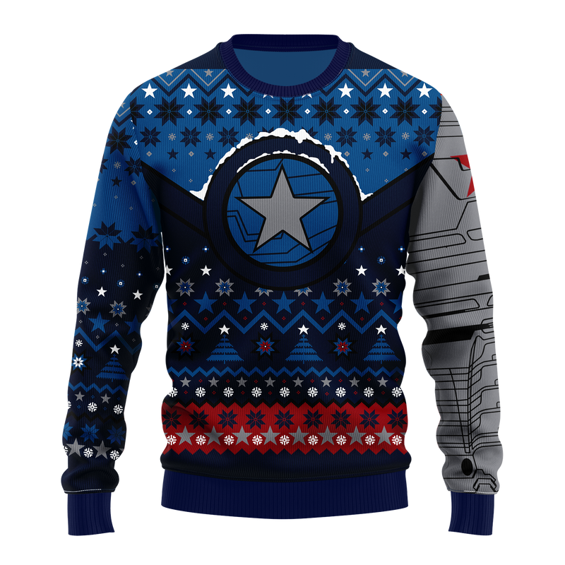 Winter Soldier Ugly Christmas Sweater Xmas Gift Nearkii