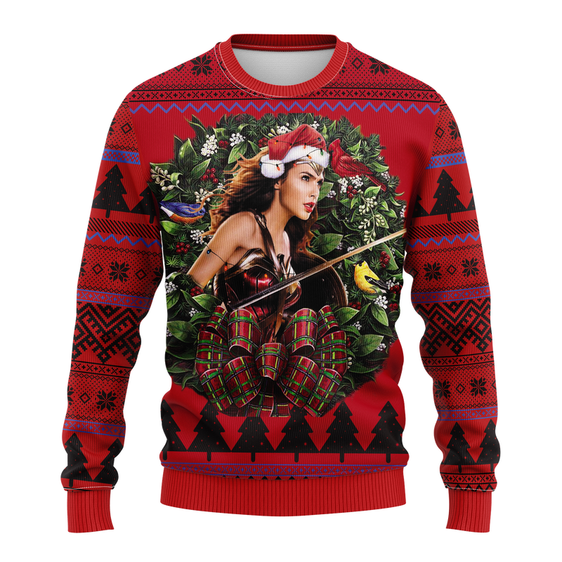 Wonder Woman New Noel Mc Ugly Christmas Sweater Thanksgiving Gift Nearkii