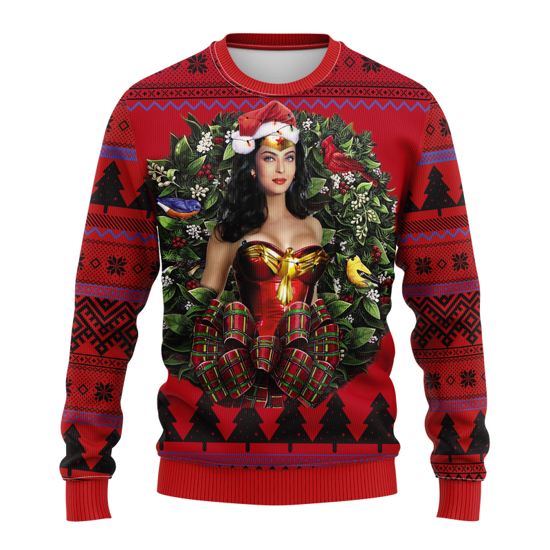 Classic Wonder Woman Noel Mc Ugly Christmas Sweater Thanksgiving Gift Nearkii