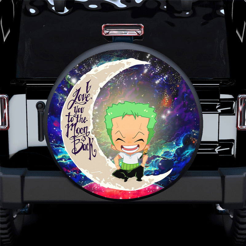 Zoro One Piece Love You To The Moon Galaxy Spare Tire Covers Gift For Campers Nearkii