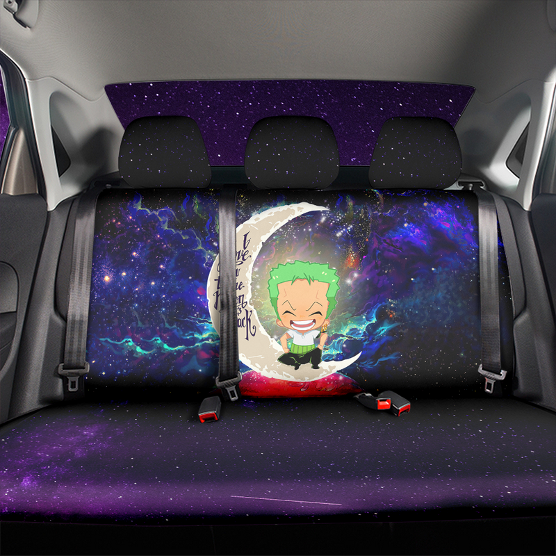 Zoro One Piece Love You To The Moon Galaxy Premium Custom Car Back Seat Covers Decor Protectors Nearkii