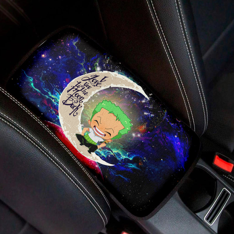 Zoro One Piece Love To Moon Back Galaxy Premium Custom Armrest Center Console Cover Car Accessories Nearkii