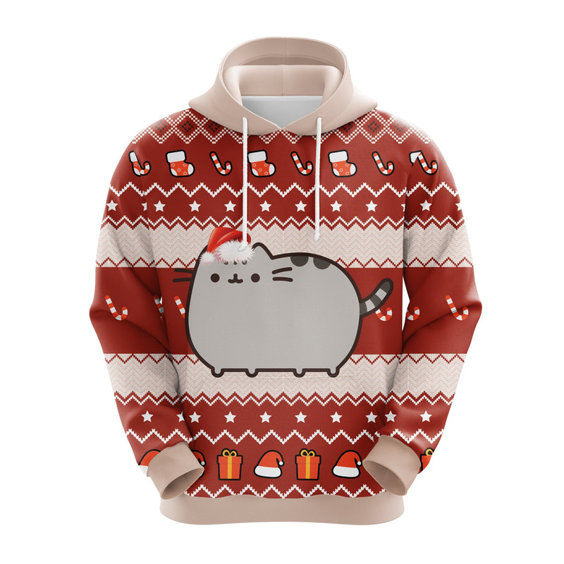 Pusheen Christmas Cute Noel Mc Ugly Hoodie Amazing Gift Idea Thanksgiving Gift Nearkii