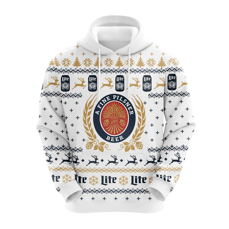 Miller Lite V5 Christmas Cute Noel Mc Ugly Hoodie Amazing Gift Idea Thanksgiving Gift Nearkii