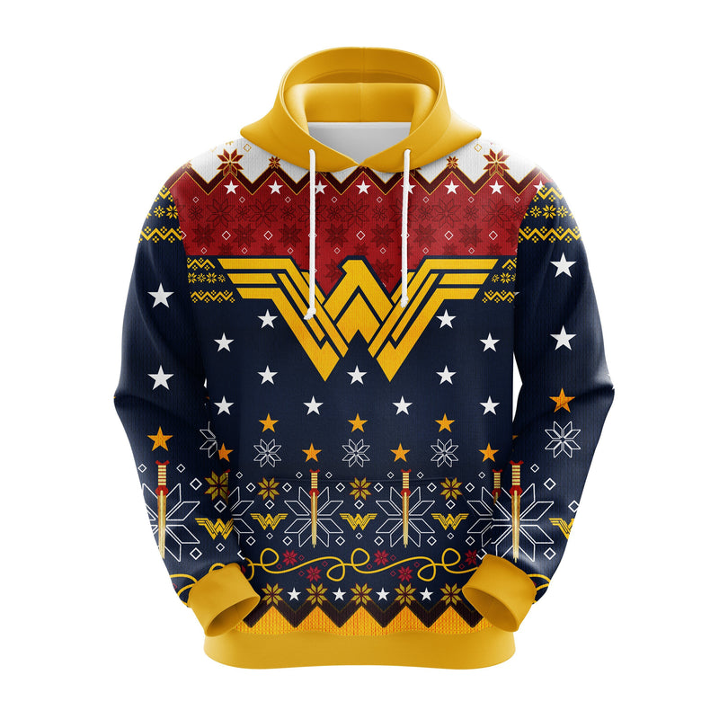 Wonder Woman Christmas Cute Noel Mc Ugly Hoodie Amazing Gift Idea Thanksgiving Gift Nearkii