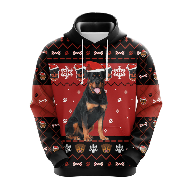 Rottweiler 2 Christmas Cute Noel Mc Ugly Hoodie Amazing Gift Idea Thanksgiving Gift Nearkii