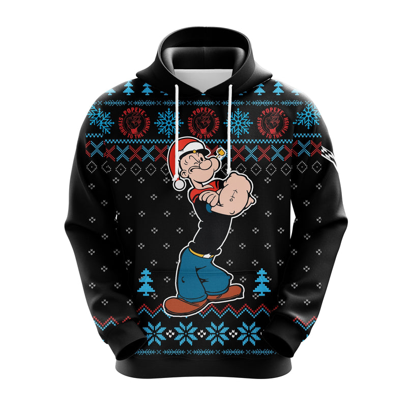 Popeye Strong Christmas Cute Noel Mc Ugly Hoodie Amazing Gift Idea Thanksgiving Gift Nearkii