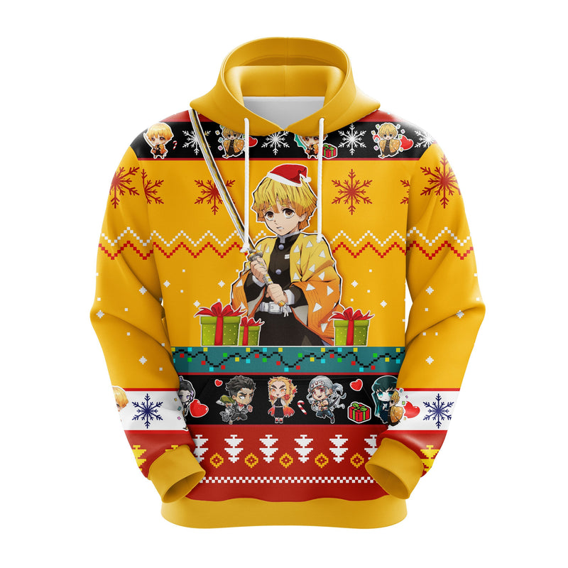 Agatsuma Zenitsu Christmas Cute Noel Mc Ugly Hoodie Amazing Gift Idea Thanksgiving Gift Nearkii