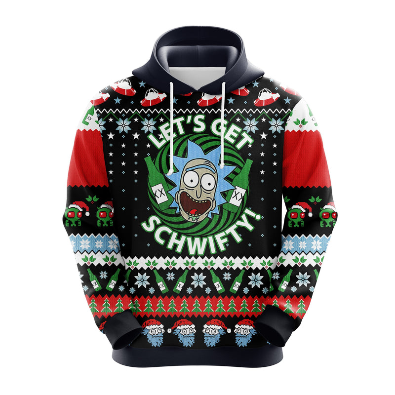 Rick And Morty Let'S Get Schwifty Christmas Cute Noel Mc Ugly Hoodie Amazing Gift Idea Thanksgiving Gift Nearkii