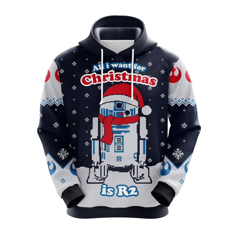 All I Want For Christmas Is R2 Cute Noel Mc Ugly Hoodie Amazing Gift Idea Thanksgiving Gift Nearkii