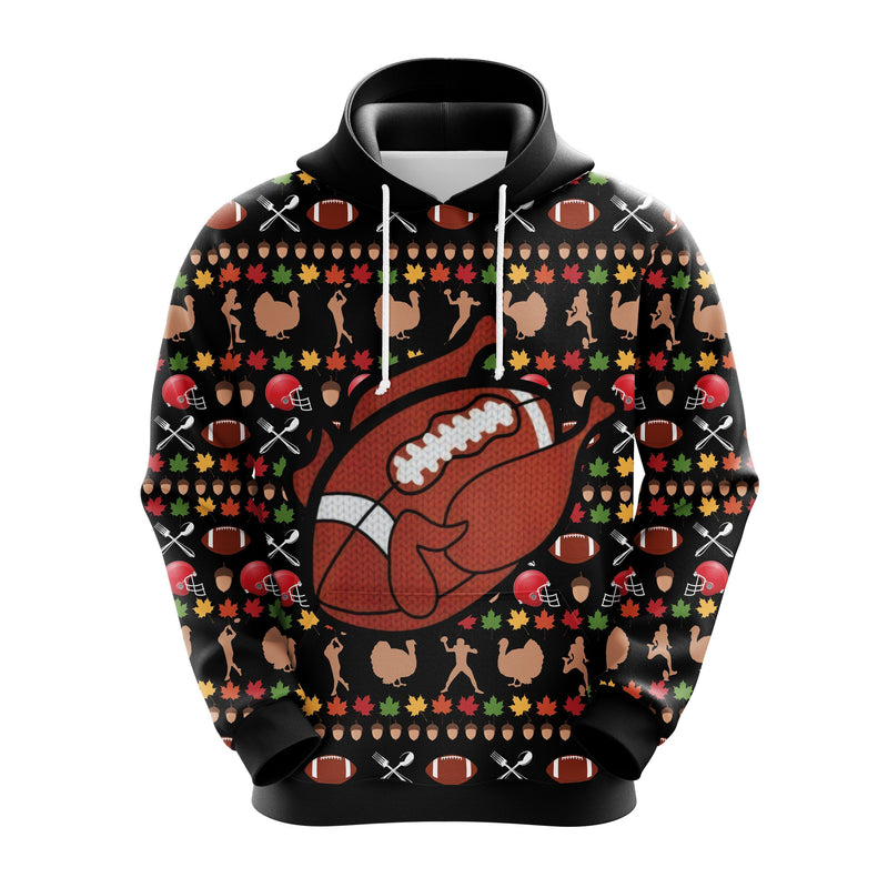 Turkey Footbal Christmas Cute Noel Mc Ugly Hoodie Amazing Gift Idea Thanksgiving Gift Nearkii