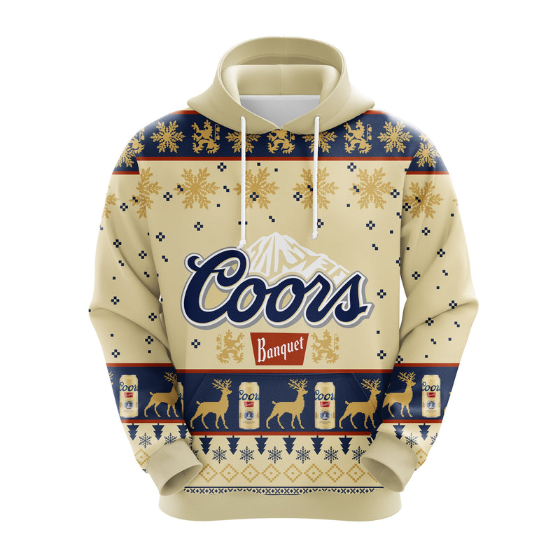 Coors Banquet Beer Christmas Cute Noel Mc Ugly Hoodie Amazing Gift Idea Thanksgiving Gift Nearkii